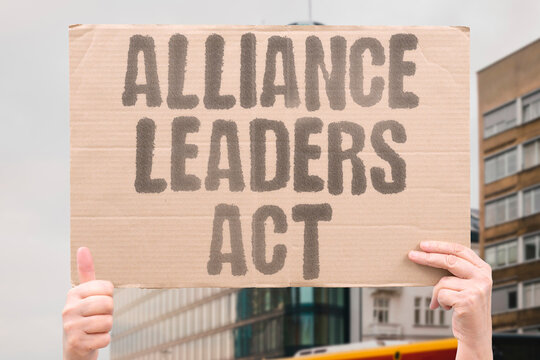 "Alliance leaders act" Heads call adversary reckless and pledge response. ALLIANCE. LEADERS. ACT. RECKLESS. RESPONSE.