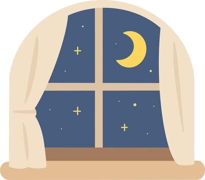 window night sky