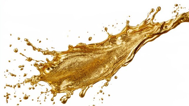 Golden Liquid Splash