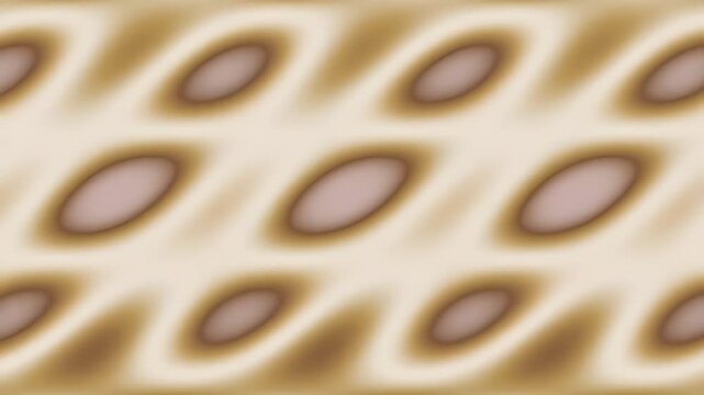 Seamless abstract geometric pattern with oval shapes in warm tones