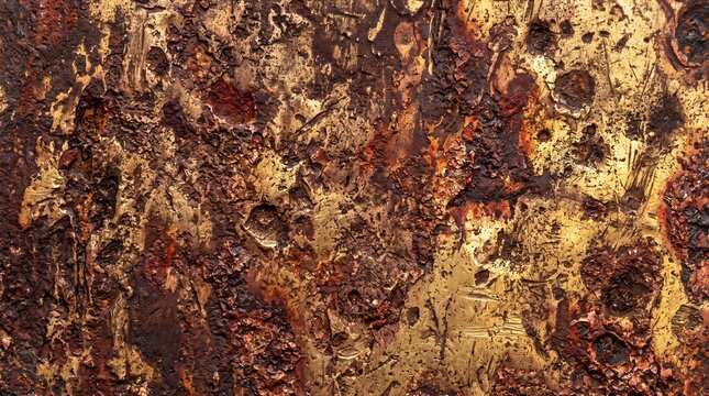 Corroded Rusty Metal Surface Grunge Texture Background