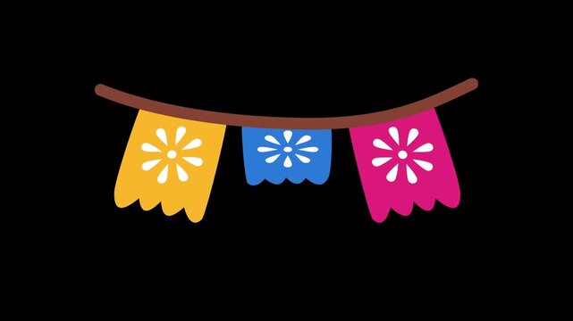 mexican cinco de mayo holiday papel picado