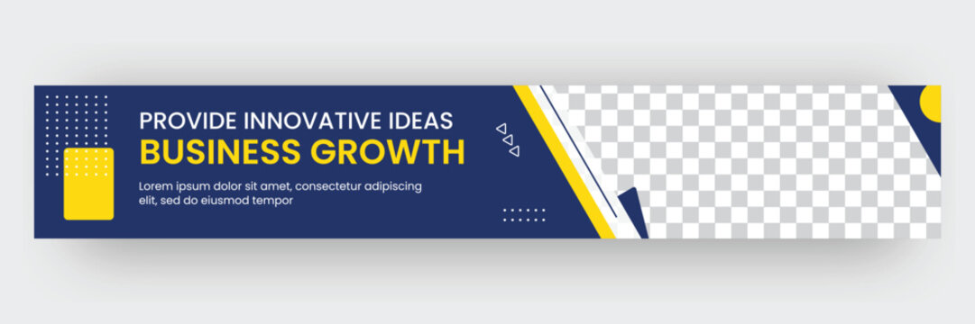 Linkedin cover banner design business  template 