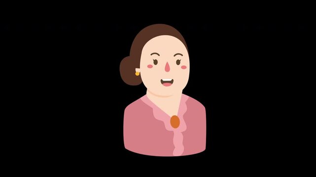 woman celebrating kartini's day emancipation