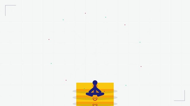 Minimalist golden geometric logo element reveal on clean white background