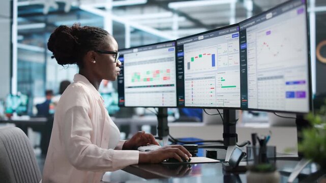 Energy Trader Analyzing Risk And Market Exposure