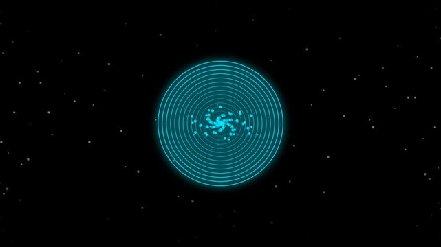 Cyber Cyan Hyperbolic Speed Tunnel Loop