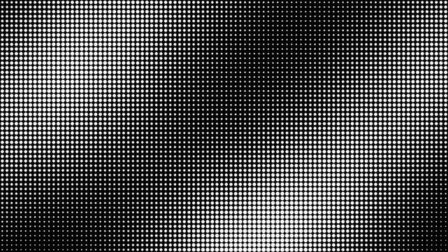 Abstract monochrome pattern featuring a dense grid of varying light dots