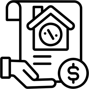 Mortgage Support line icon