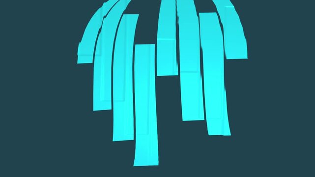 Abstract teal geometric shapes drift smoothly across a cyan backdrop. Modern minimalist polygons form these teal geometric shapes. Sleek ambient motion animates the teal geometric shapes.