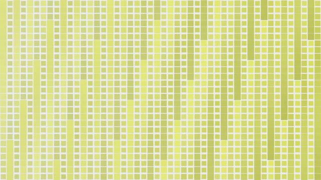 Abstract digital pattern with vertical lime green and yellow rectangles