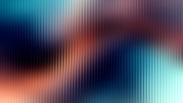 Blurred abstract background with vertical lines in soft pastel hues and deep blues for serene design