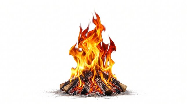 Flickering flames creating a mesmerizing interplay between radiant light and mysterious shadows