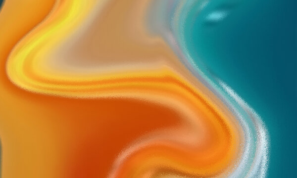 Abstract Colorful Background with Bubbles and Flowing Silk Waves, Soft Liquid Texture, Satin Fabric Pattern, Wavy Motion, and Elegant Abstract Design for Wallpaper and Backdrop