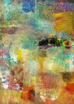 abstrakt dina3 hochformat bunt farben texturen hintergrund leinwand
