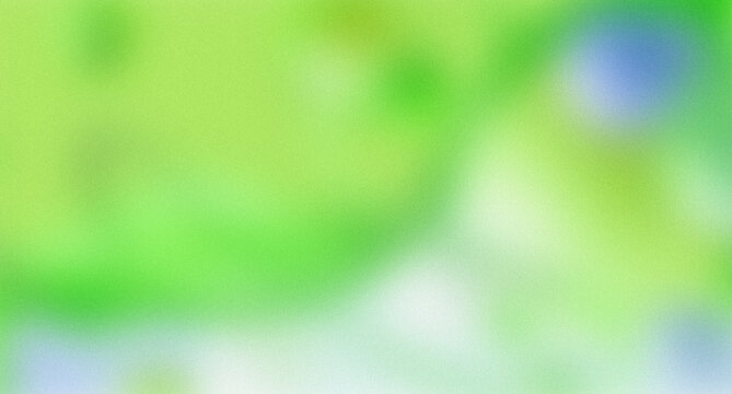 Abstract green and blue gradient background with soft grainy texture and light bokeh effect