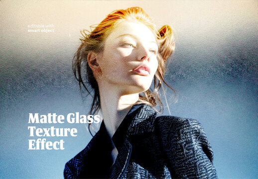 Mat Glass Texture Photo Effect