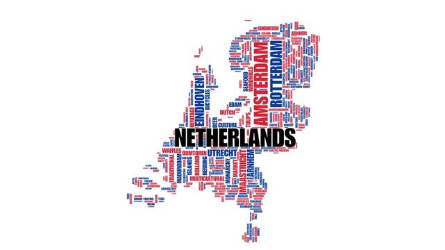 Tag Cloud on Netherlands Map