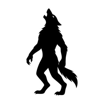 Werewolf vector silhouette