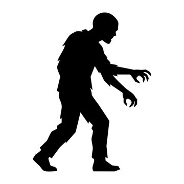 Zombie vector silhouette