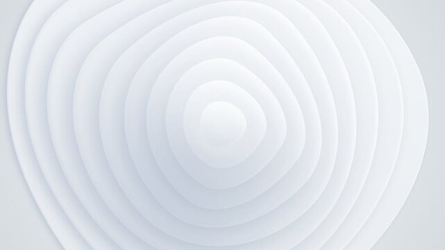 Abstract white background with layered concentric circles in soft gradients