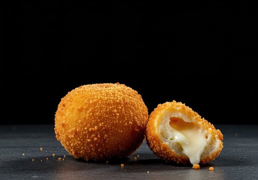 Golden deep-fried dairy appetizer coated in crispy breadcrumbs, perfect for game day snacking or pub food enjoyment ,calories ,fresh ,fast casual