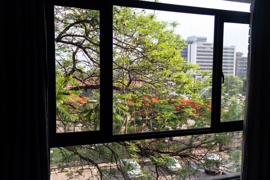 Window View of Harare, Zimbabwe