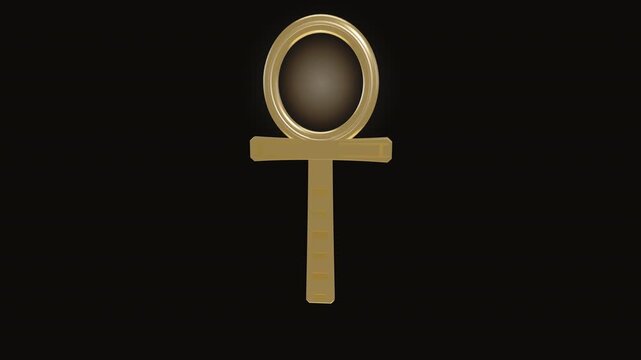 Egyptian Ankh Static Shot 4K Seamless Loop