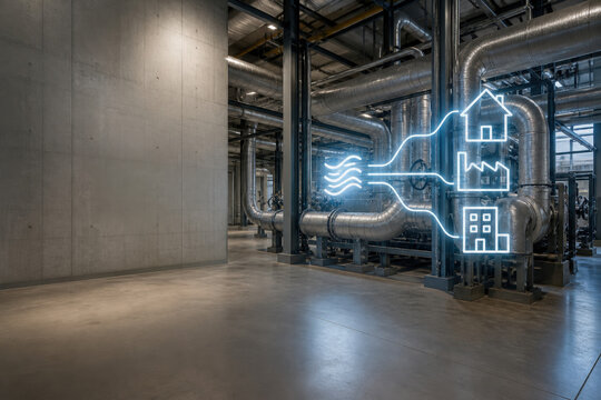 District Heating Distributing Urban Energy Hologram for Efficient City Infrastructure Low Carbon Heat and Smart