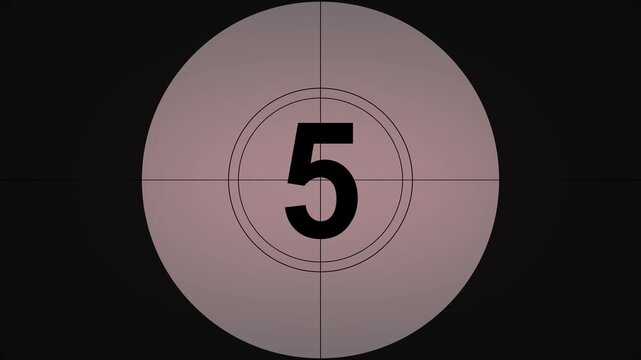 Simple Countdown. Countdown animation. Countdown movie from 10 to 0 number. Movie-style countdown Counting from 10 seconds. digital timer, Motion graphics of number count concept