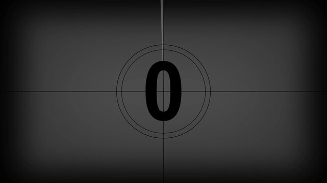 Simple Countdown. Countdown animation. Countdown movie from 5 to 0 number. Movie-style countdown Counting from 5 seconds. digital timer, Motion graphics of number count concept
