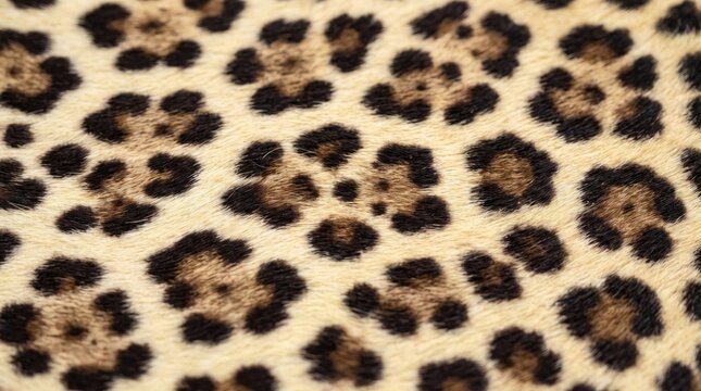 Close up of a detailed leopard print pattern with natural beige tones