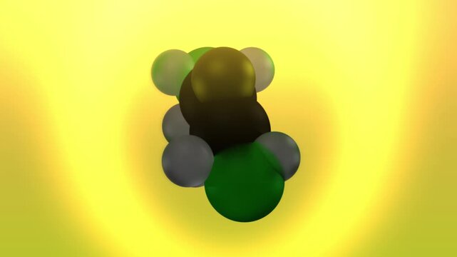  Mustard Gas Molecule or Chemical Compound