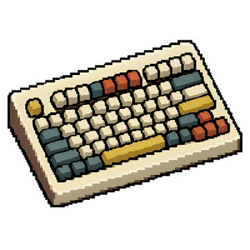 Pixel Art Mechanical Keyboard Icon