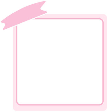 Cute Pink Note Paper Memo, Planner, Notepad, Paper, Sticky Note, Reminder, Journal Cute Element Design Decoration
