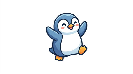 Obraz premium penguin on white background