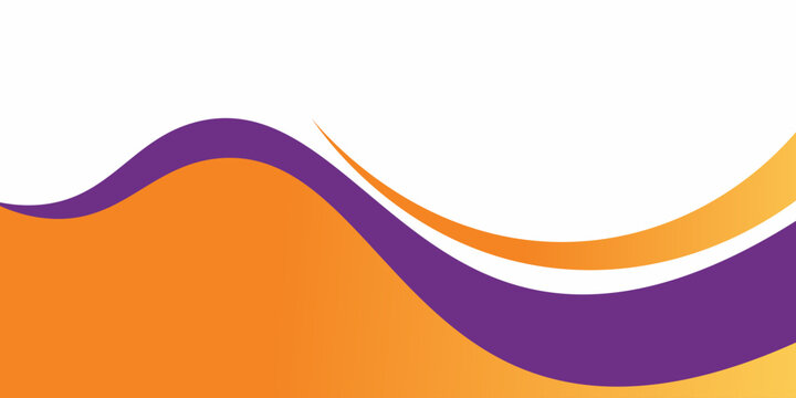 purple and orange gradient flowing wave with smooth line background for poster design, banner, presentation, brochure, slide, marketing. eps 10