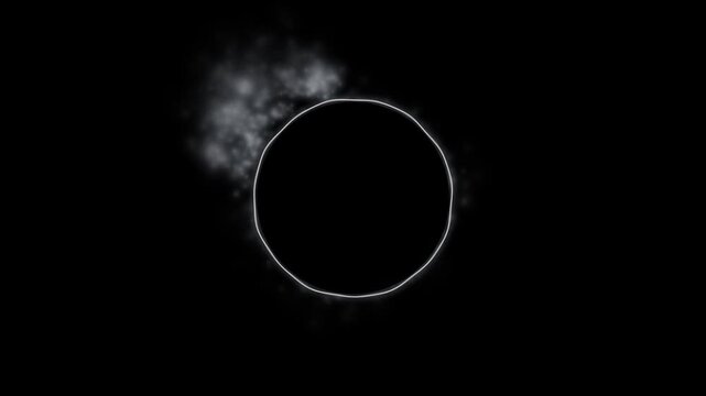 Glowing pink celestial solar corona loop for space motion graphics