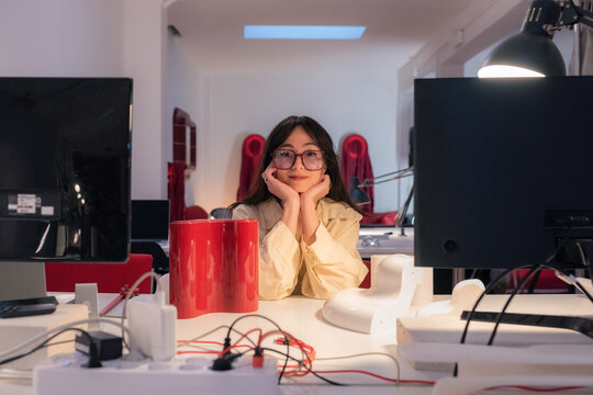 Portrait of designer at office