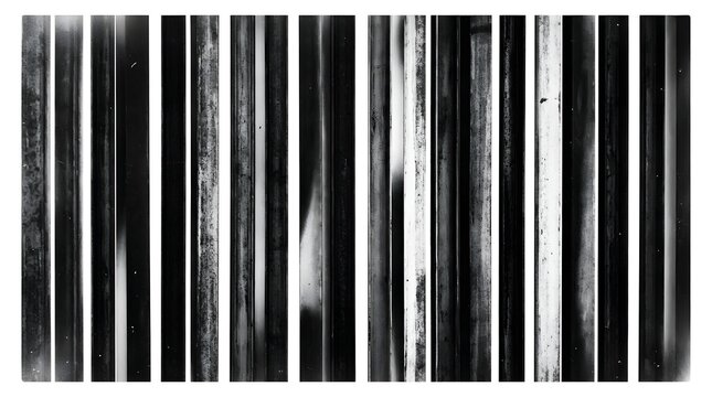 Abstract black and white barcode pattern with vertical lines and gradient texture for modern graphic design background