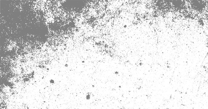 Distressed Concrete Grunge Texture, Retro Overlay Isolated on Transparent Background.