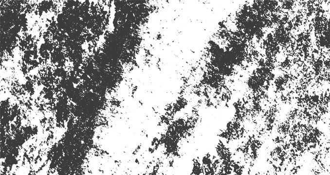 Grunge Brush Texture, Rough Distressed Strokes with Vintage Effect.