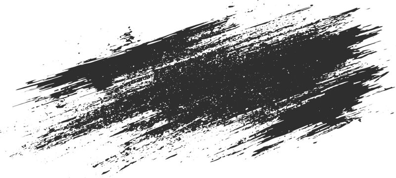 Grunge Brush Texture, Rough Distressed Strokes with Vintage Effect.