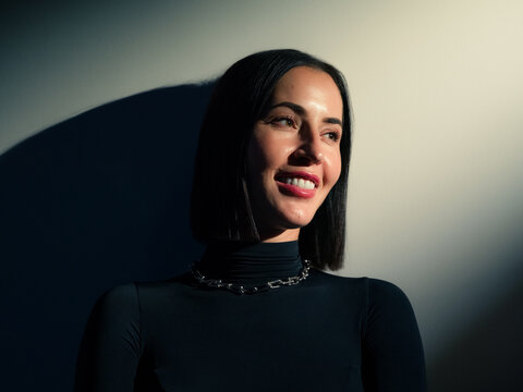 Happy woman portrait