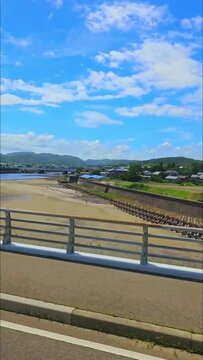 Peaceful Summer Street Scenery in Yufuin, Japan