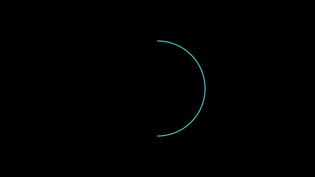 countdown from 10 to 0, graphics with hitech font on black background with cursor and time scroll bar. Flat and modern design with bright colors. Count Down in 4K using a computer style font