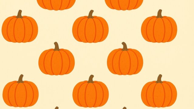 Decorative autumn pumpkin pattern desktop wallpaper