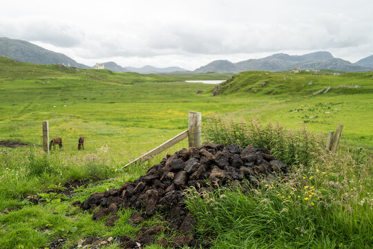 Peat stack