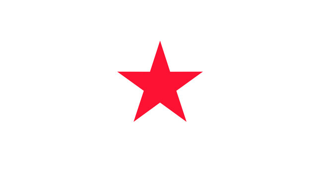 Red star, Isolated png illustration, transparent background. Asset for overlay, pattern, montage, collage. Business, customer feedback concept