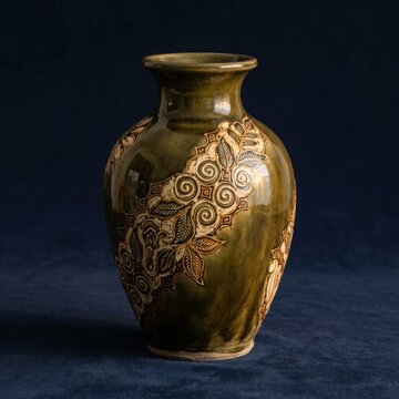Decorative ceramic vase